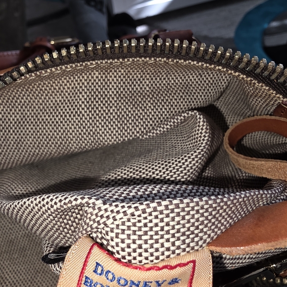 Dooney & Bourke Brown Leather Shoulder Bag - Picture 9 of 11